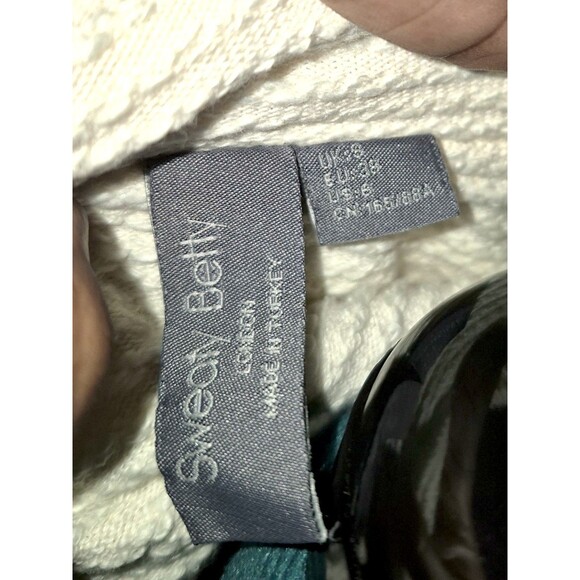 Sweaty Betty Rest Up Half Zip Pullover Preppy Mom Size 6 In Lily White (Ivory) - Picture 2 of 7